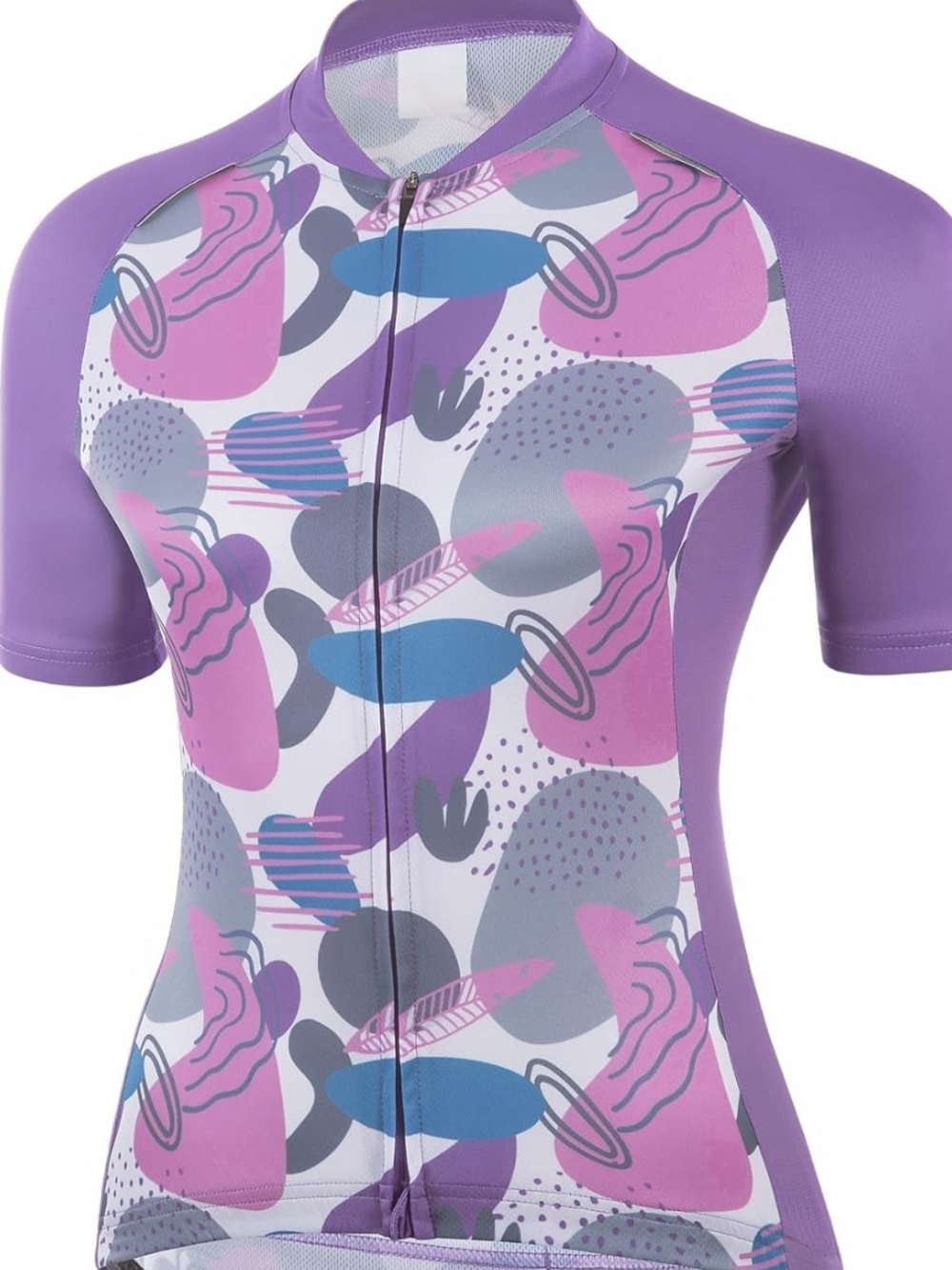Unk Purple Abstract Print Women's Cycling Jersey